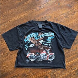 Vintage Harley Davidson crop tee